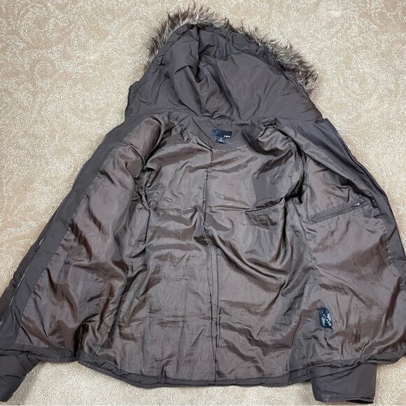 H&M Hooded Brown Winter Snow Jacket Women’s Size S - Picture 3 of 6